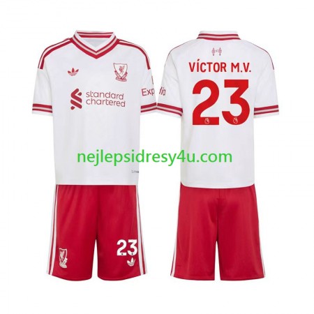 Fotbalový Dres Liverpool Víctor Munoz 23 Dětské Venkovní 2026/27